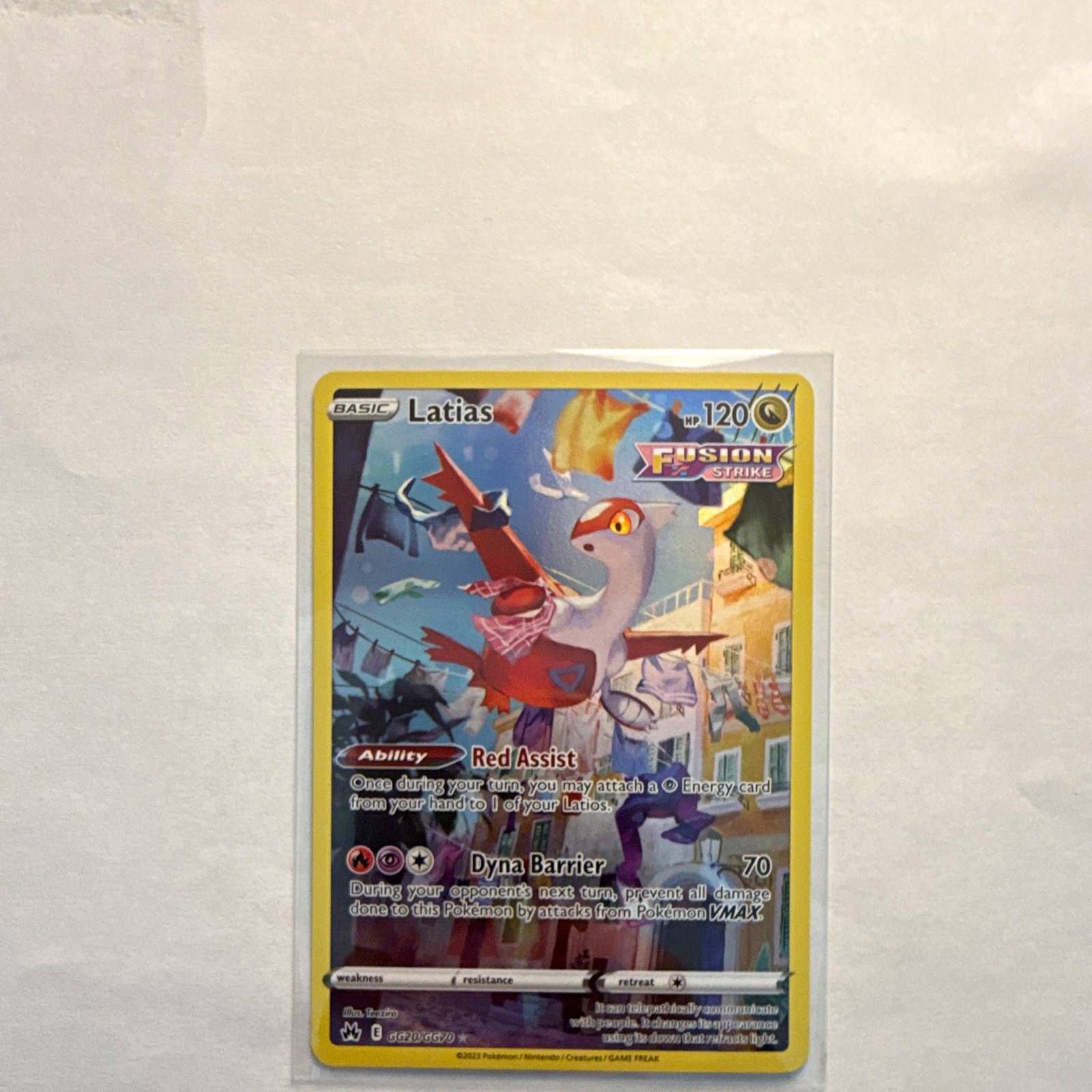 Pokemon Company Latias GG20/GG70 Crown Zenith Galarian Gallery UR Holo Eng 120HP Pokemon Company Latias GG20/GG70 Crown Zenith Galarian Gallery UR Holo Eng 120HP