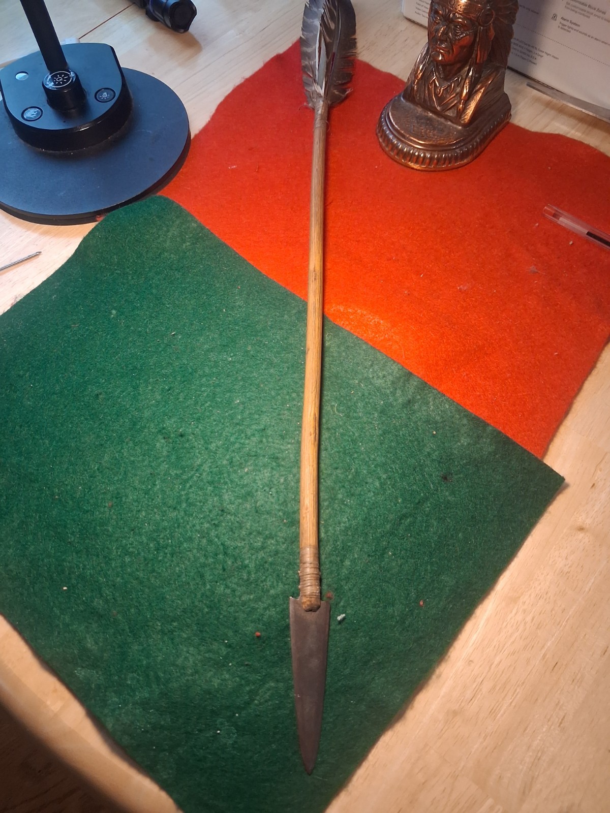  Native Sioux Made Early 1900s Intact Fur Trade Iron Arrow 