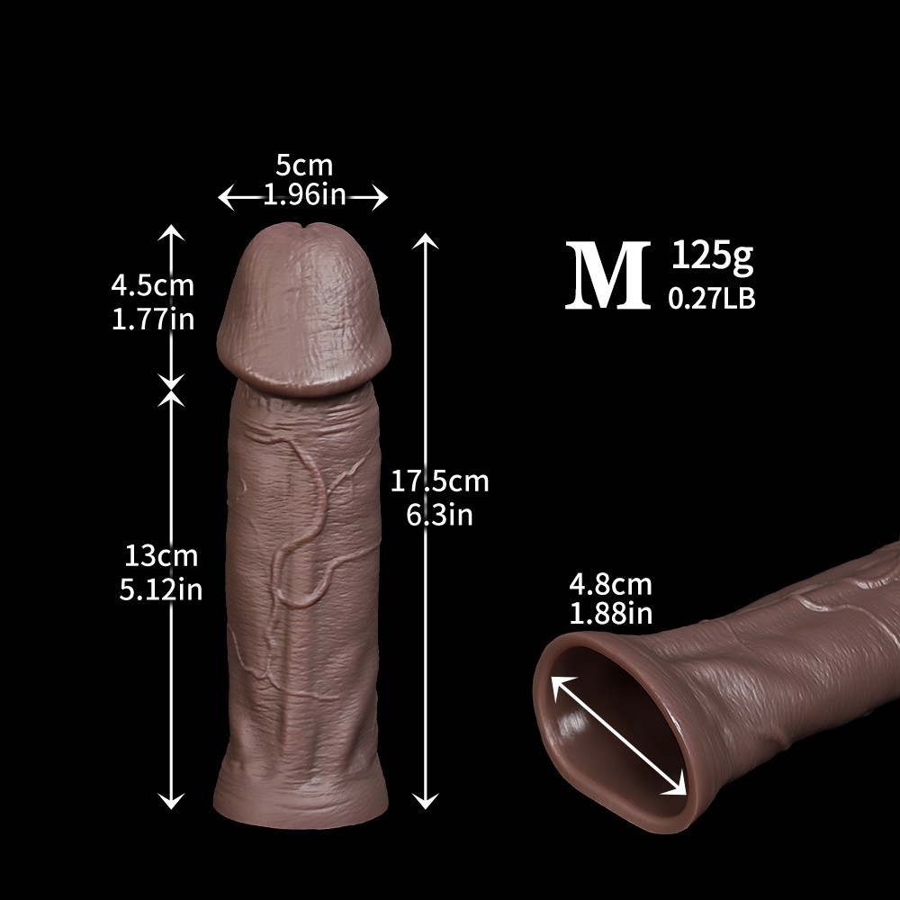 Penis-Sheath-Extension-Girth-Extender-Enlarger-Big-Enhancer-Sleeve US Shipping