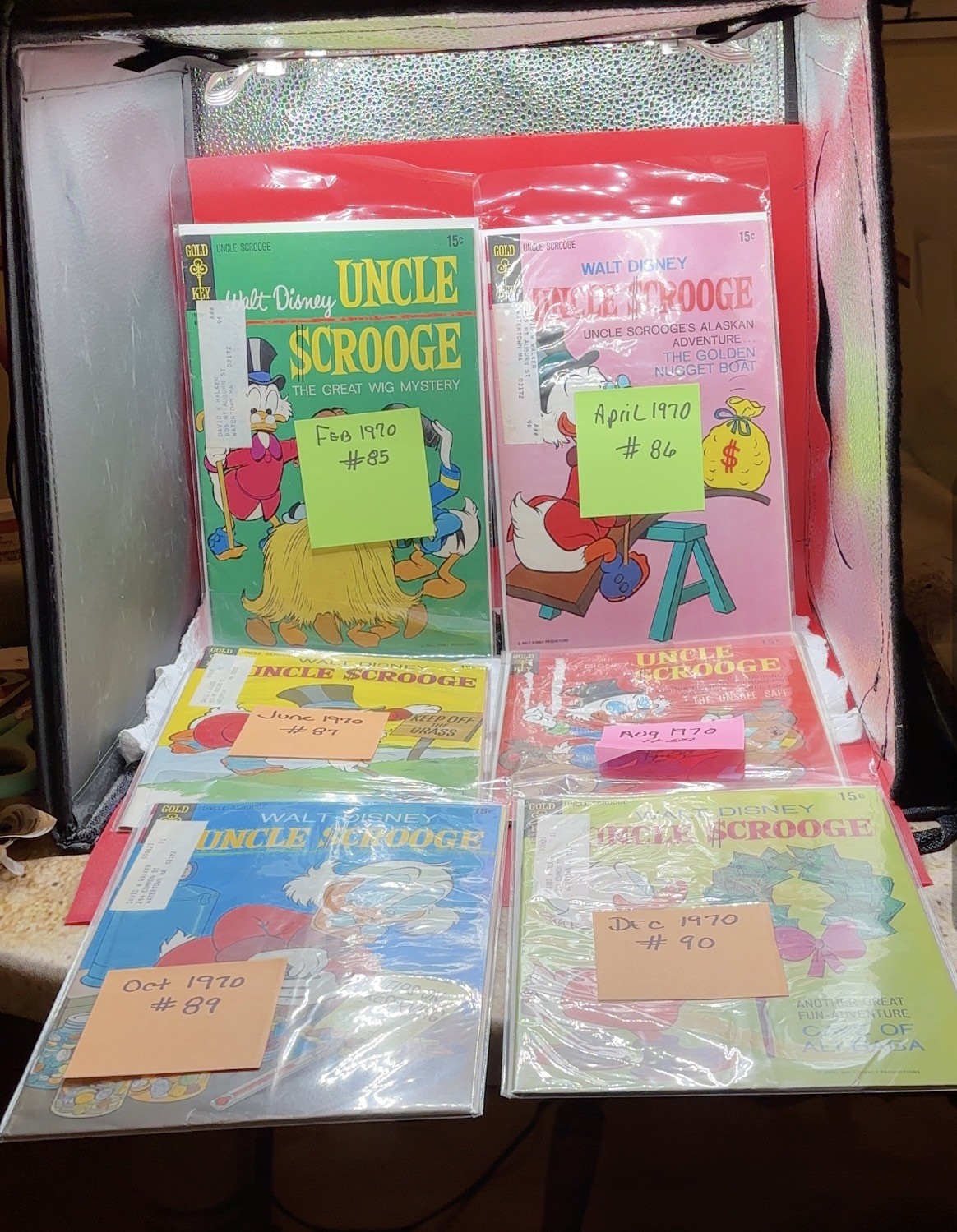 1970 Uncle Scrooge #s 85,86,87,88,89,80 Gold Key F/VF WD Comic Books FULL SET 1970 Uncle Scrooge #s 85,86,87,88,89,80 Gold Key F/VF WD Comic Books FULL SET