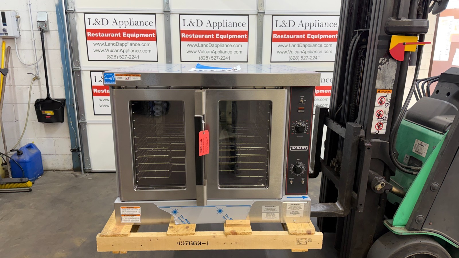 6338 New - Hobart Bakers Depth Electric Convection Oven Legs HEC5X - 8 in Stock