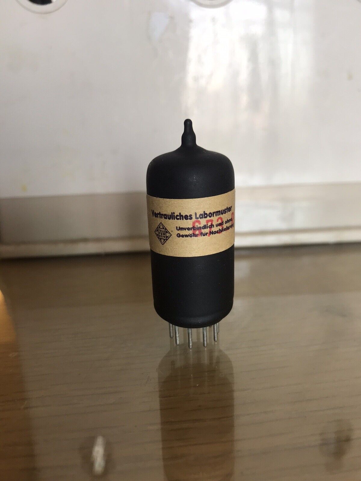 Telefunken G73-R ECC82 12AU7 ECC802S Black Coated Glass, NOS, Balanced