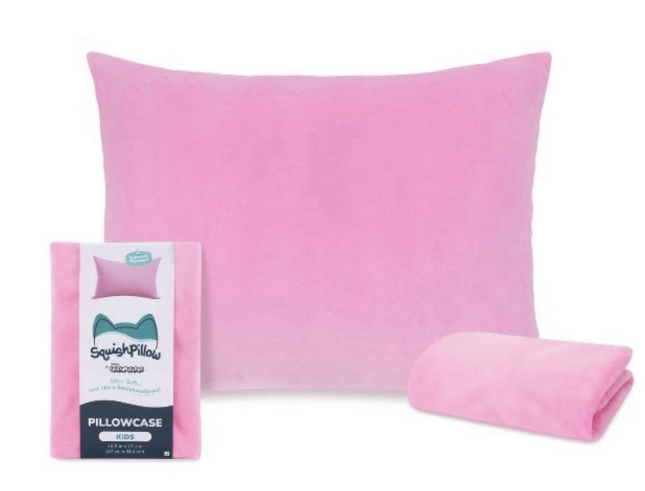 SquishPillow by Original Squishmallows Ultra Soft Standard Pillowcase - Pink SquishPillow by Original Squishmallows Ultra Soft Standard Pillowcase - Pink