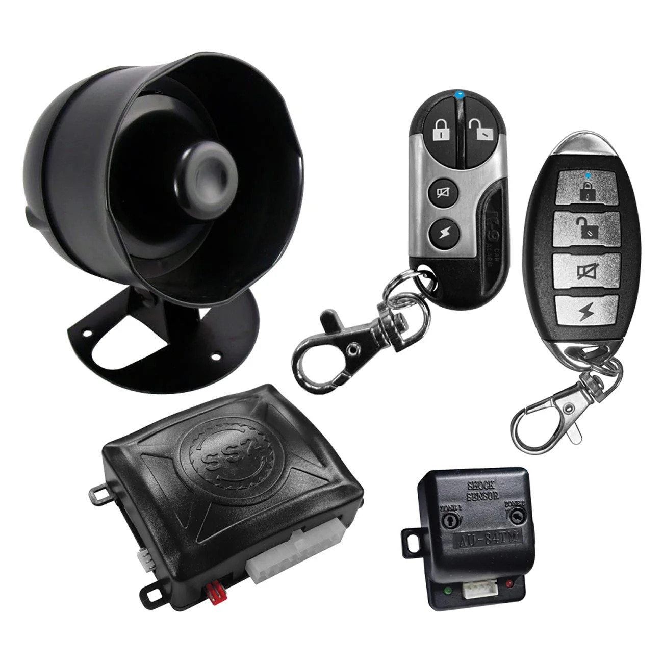 OMEGA *TMUNDIALSSX* K-9 Car Alarm/Keyless Entry with (2) 4-Button Remote Transmi OMEGA *TMUNDIALSSX* K-9 Car Alarm/Keyless Entry with (2) 4-Button Remote Transmi