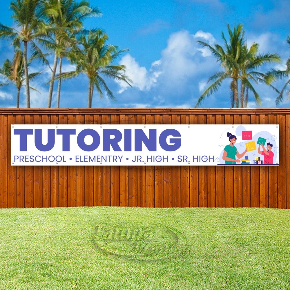 TUTORING Advertising School Teaching Kids Vinyl Banner Flag Sign USA XL01916