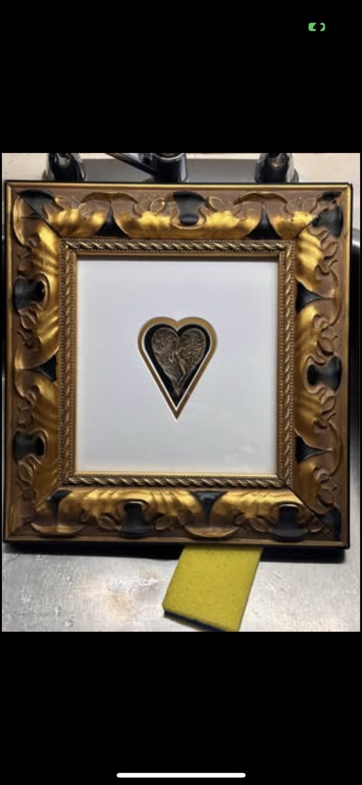 Erté (Romaine de Tirtoff) (Russian, 1892-1990), Figural Bronze Heart Medallion