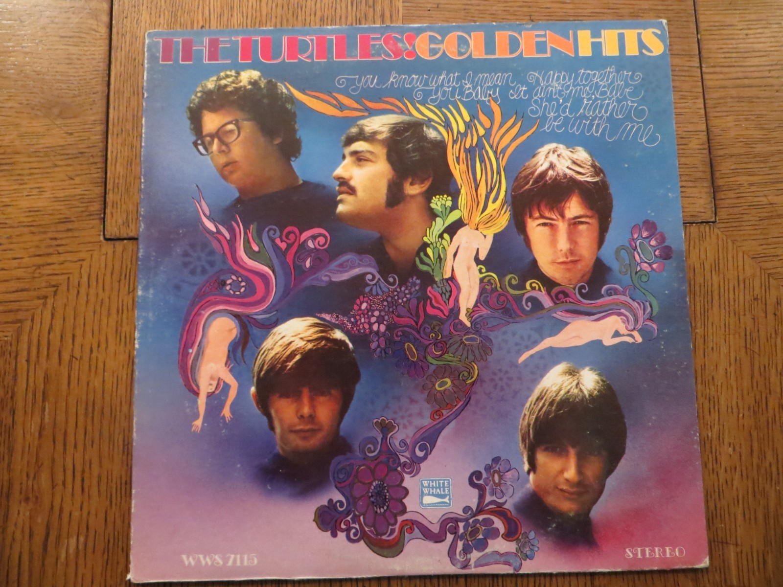 The Turtles – Turtles' Golden Hits - 1967 - White Whale WWS 7115 Vinyl LP G+/VG The Turtles – Turtles' Golden Hits - 1967 - White Whale WWS 7115 Vinyl LP G+/VG