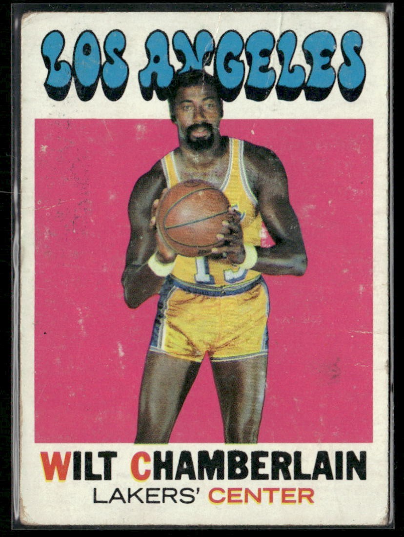 1971-72 Topps - Wilt Chamberlain #70 Poor Crease