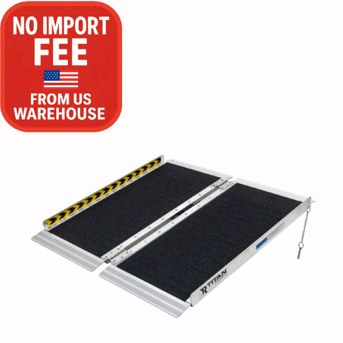 Titan Ramps 3\' Portable Wheelchair Ramp, Single Fold - 500 lb. Capacity