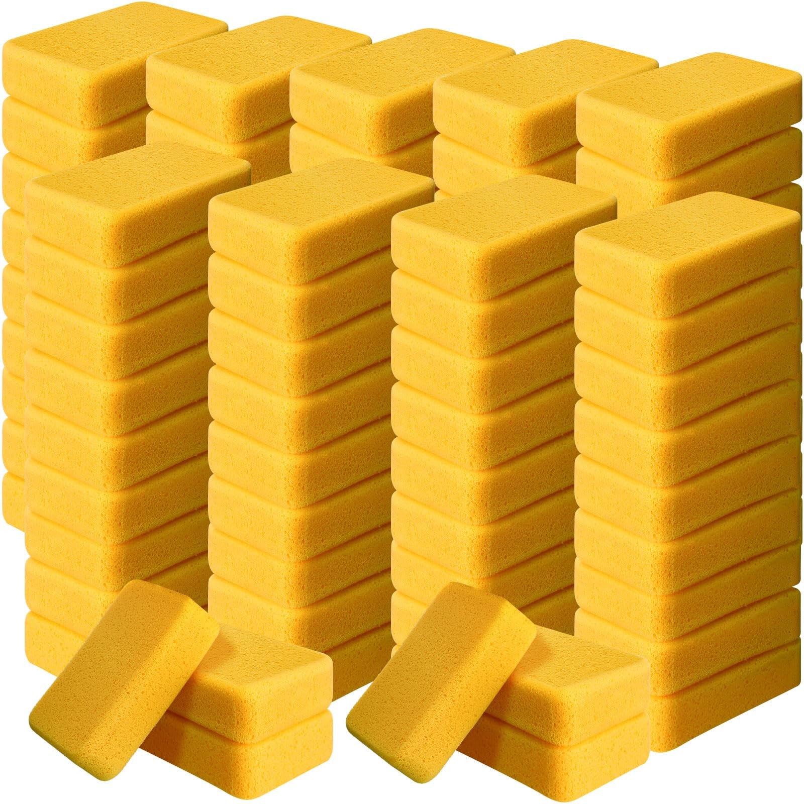 Tioncy 84 Pcs Large Car Cleaning Foam Sponge Bulk Commercial Yellow Tioncy 84 Pcs Large Car Cleaning Foam Sponge Bulk Commercial Yellow