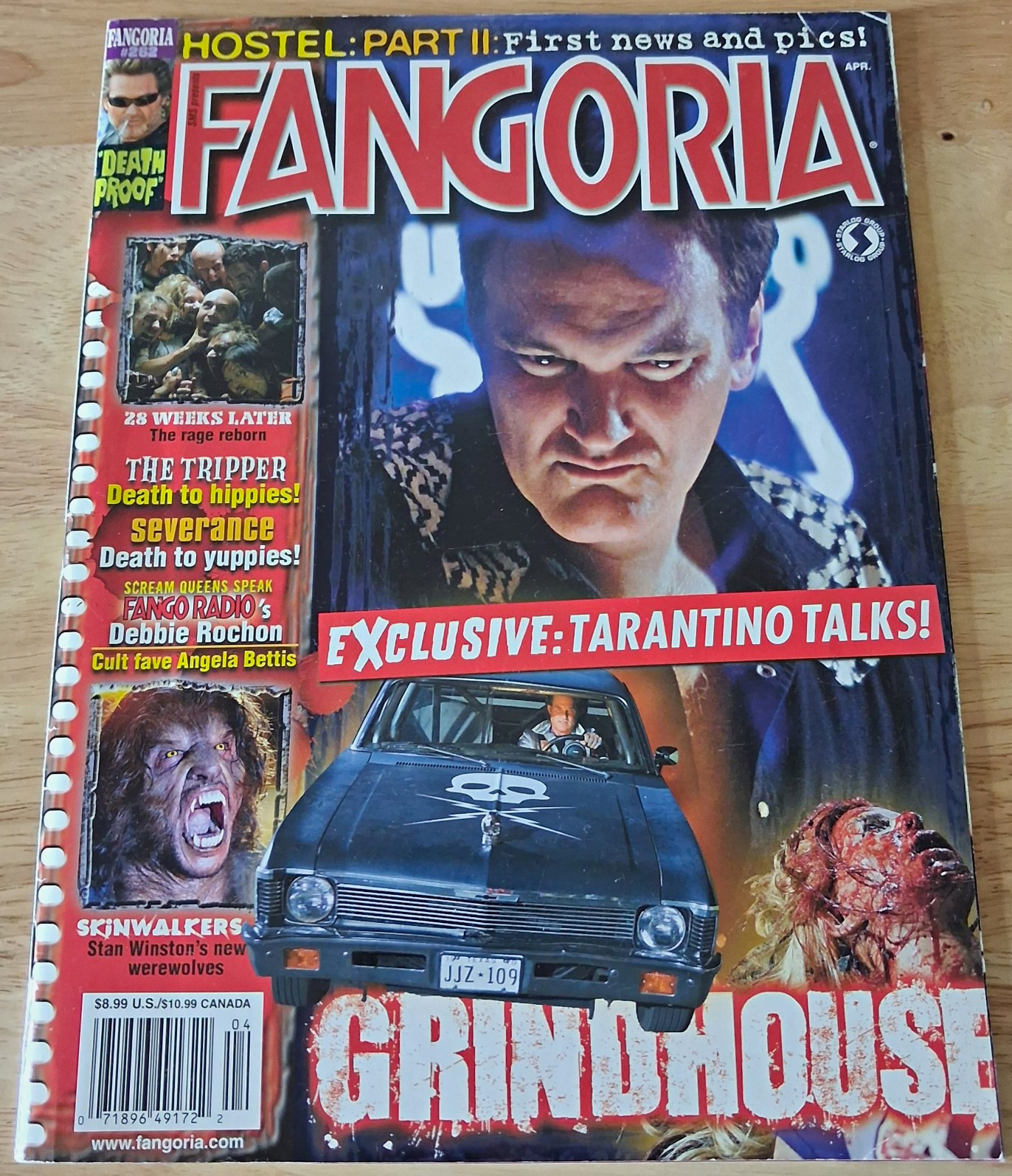 Fangoria Magazine #262 April 2007 Grindhouse Quentin Tarantino Illustrated Fangoria Magazine #262 April 2007 Grindhouse Quentin Tarantino Illustrated
