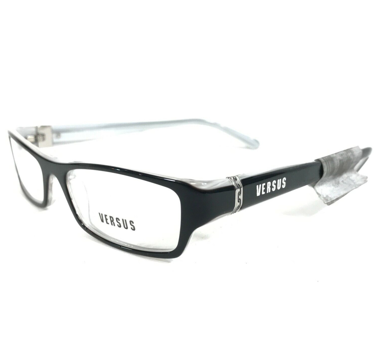 Versus by Versace Eyeglasses Frames MOD.8052 635 Black Gray Clear 50-16-135 Versus by Versace Eyeglasses Frames MOD.8052 635 Black Gray Clear 50-16-135