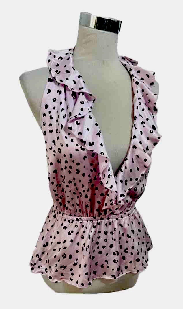 TIGERLILY Silk Blend Lilac Frill Halter Peplum Top. Size 8. NWT TIGERLILY Silk Blend Lilac Frill Halter Peplum Top. Size 8. NWT