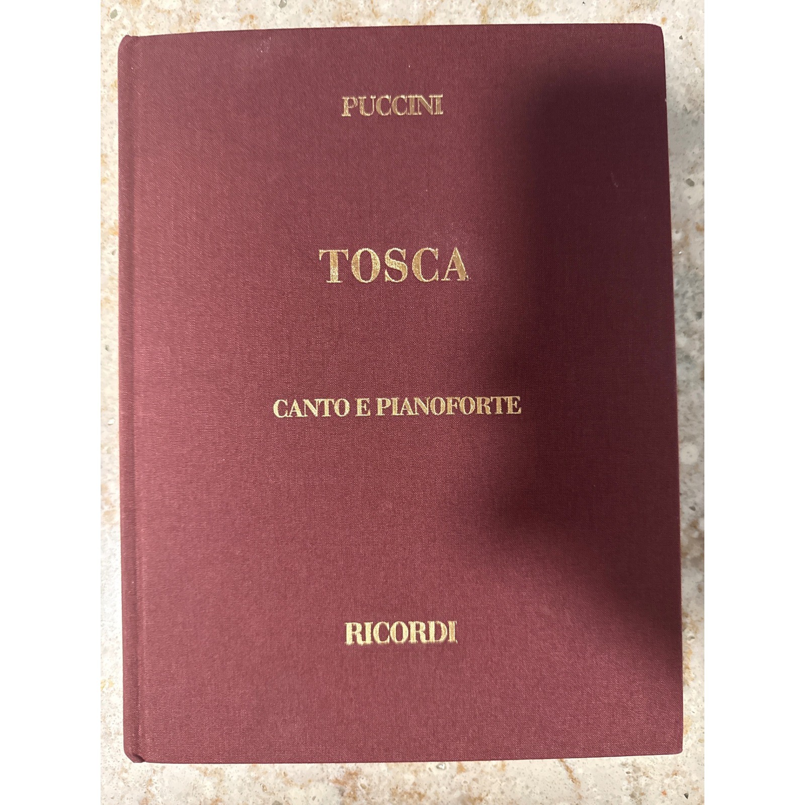 Puccini Tosca Ricordi Vocal Score Voice Piano Hardcover Roger Parker English Ed