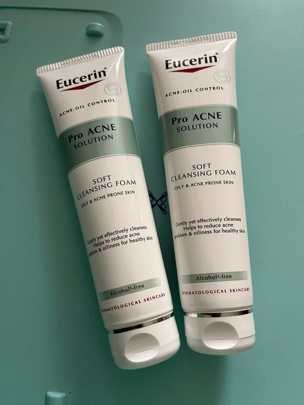 Authentic] 2x Eucerin ProACNE Solution Oil Control Cleansing Foam Cleanser  150g