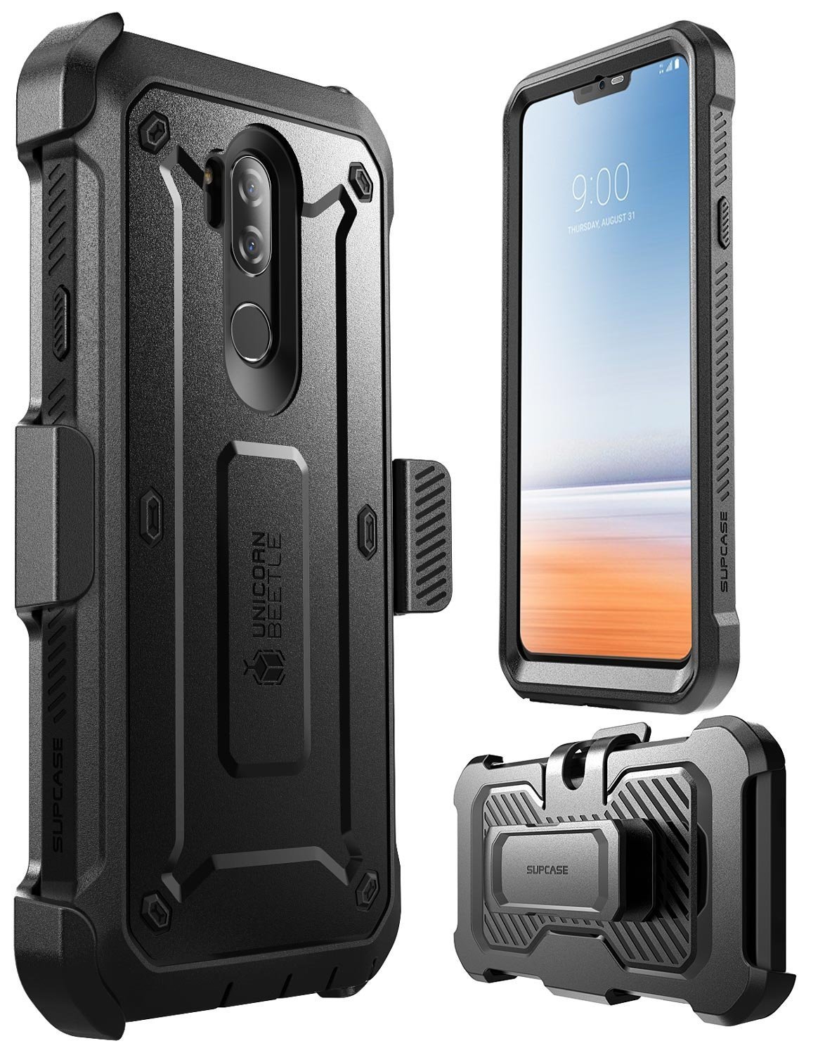 LG G7/G7 ThinQ SUPCASE UB PRO Rugged Holster Shockproof Case w/ Screen Protector