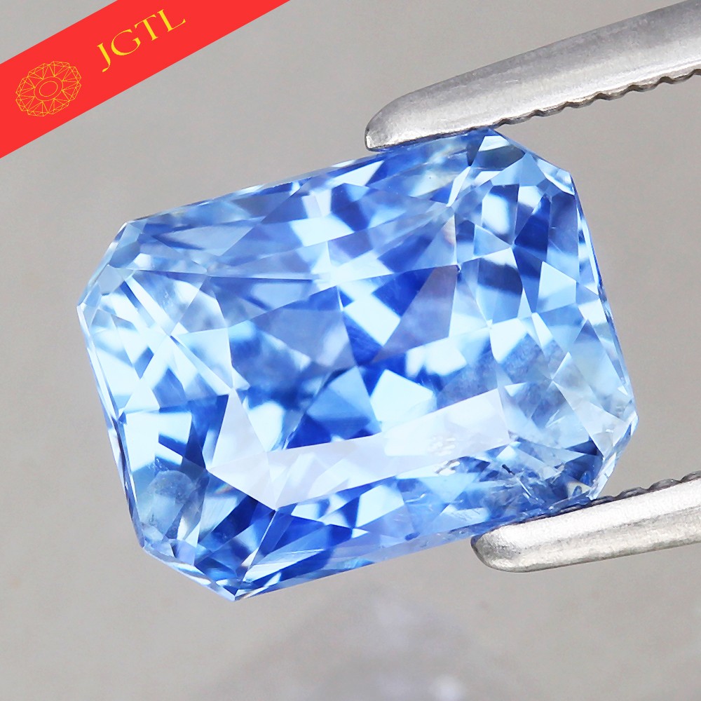 CERTIFICATE Incl.* 2.49ct Radiant Cut VS Natural Heated Ceylon Blue Sapphire💎