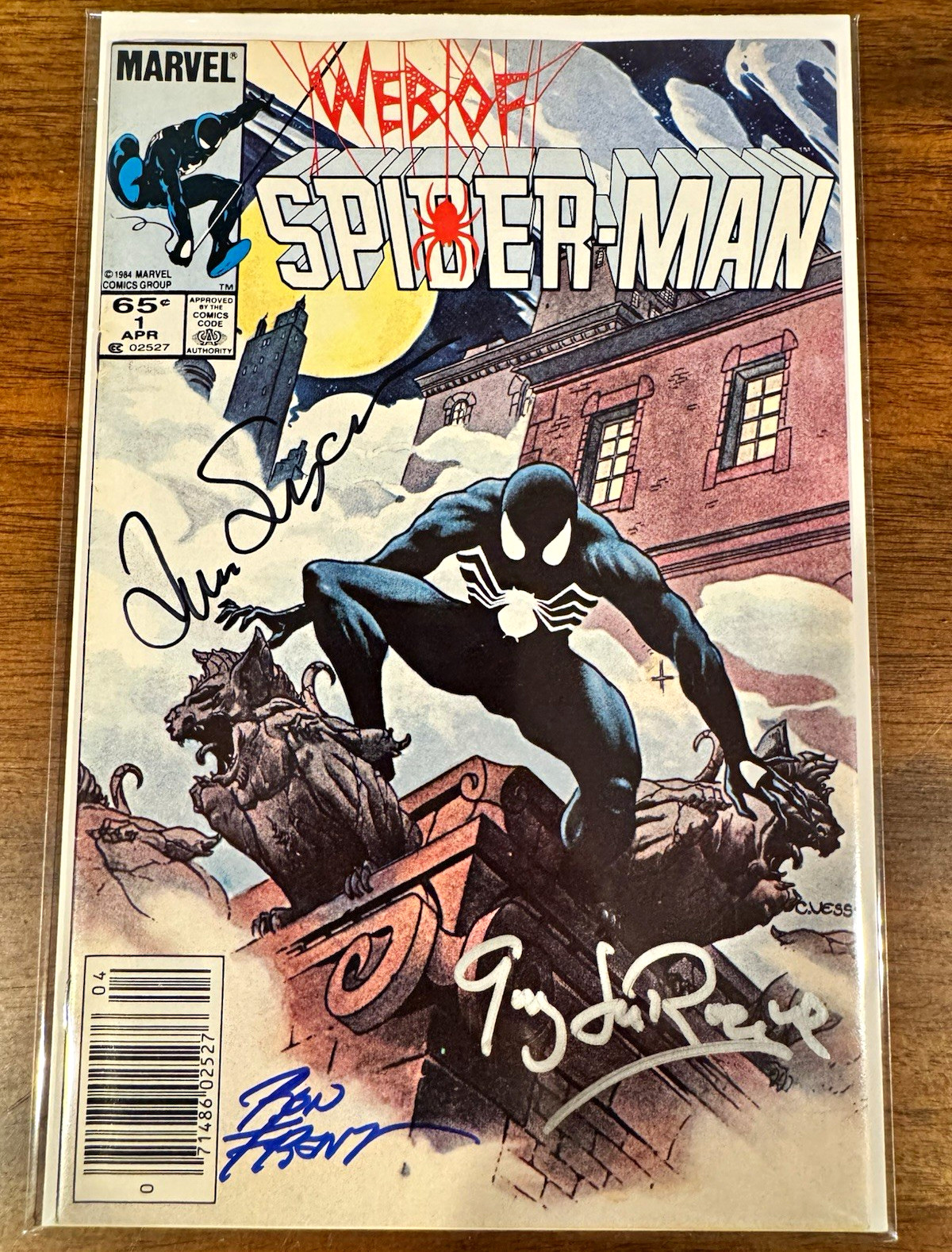 Web of Spider-Man #1  Signed 3X legends Ron Frenz, Simonson and G. LaRocque.