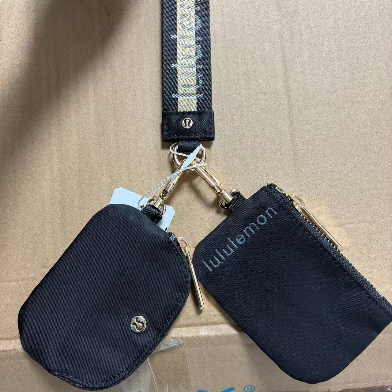 Lululemon Dual Pouch Wristlet Keychain Wallet NWT Athletica Lululemon Dual Pouch Wristlet Keychain Wallet NWT Athletica