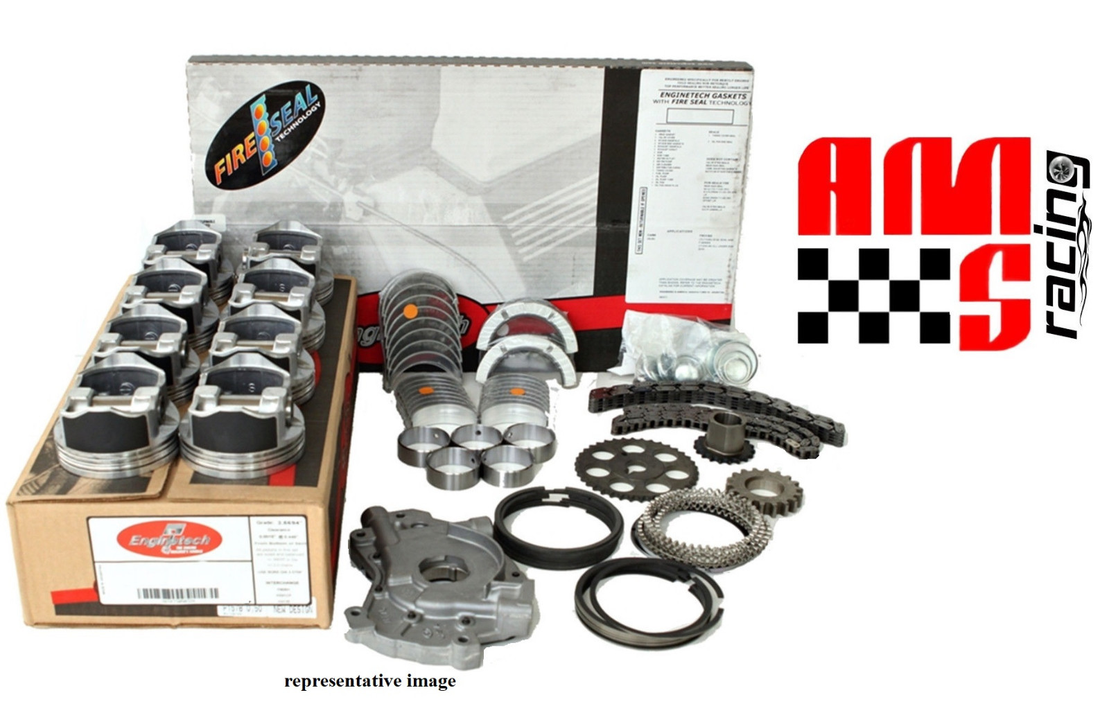 Engine Rebuild Overhaul Kit for 1968-1973 Chevrolet GM 307 5.0L Engines