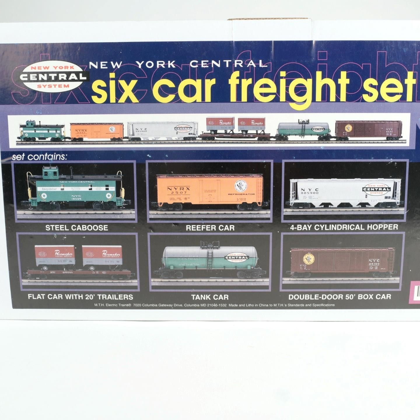 MTH Electric Trains O O-27 New York Central Six Car Freight Set 20-90017