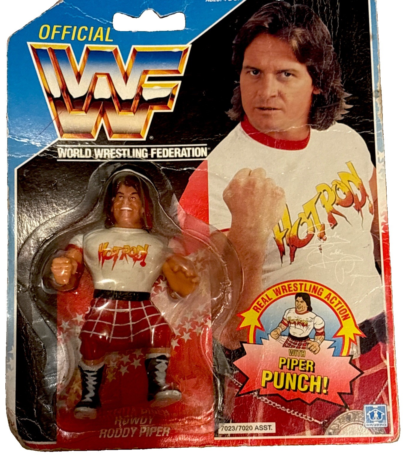 World Wrestling Federation (WWF) Rowdy Roddy Piper 1990 Hasbro action figure