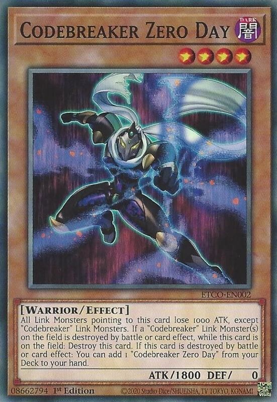 (3x) Codebreaker Zero Day - ETCO-EN002 - NM/VLP - Common - 1st ed - Yugioh (3x) Codebreaker Zero Day - ETCO-EN002 - NM/VLP - Common - 1st ed - Yugioh