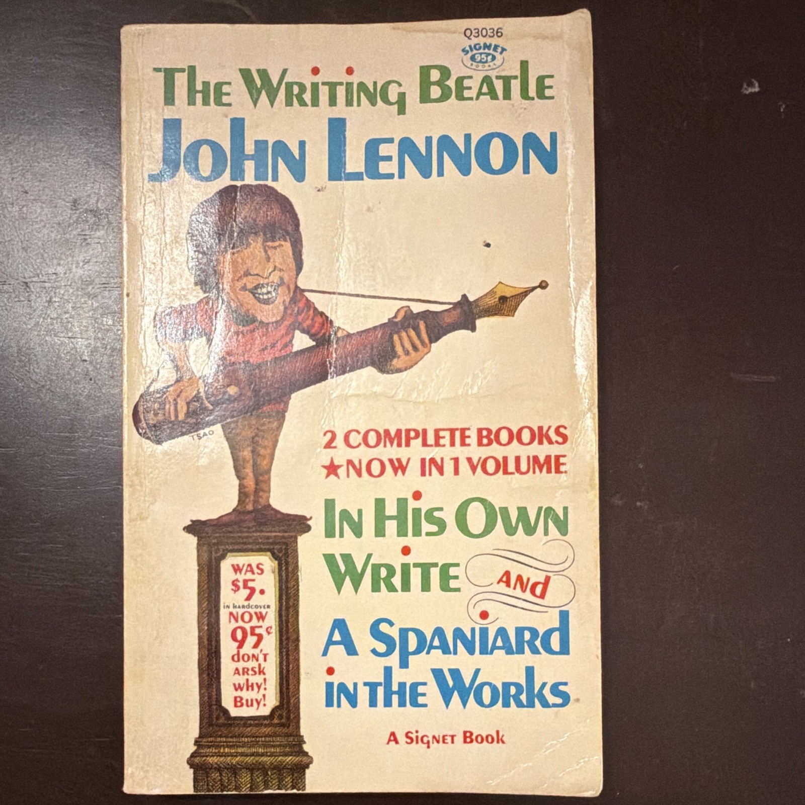 Vintage 1967 John Lennon The Writing Beatle Signet Paperback First Printing 1st Vintage 1967 John Lennon The Writing Beatle Signet Paperback First Printing 1st