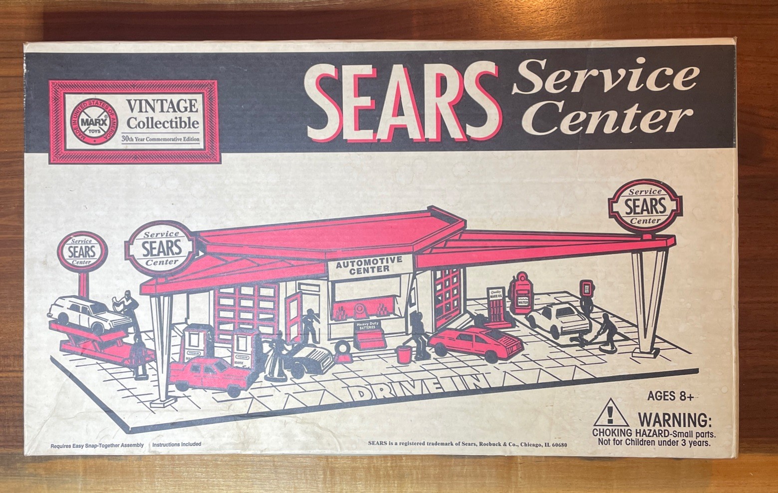 SEARS Service Center Model Marx Toys Vintage Collectible