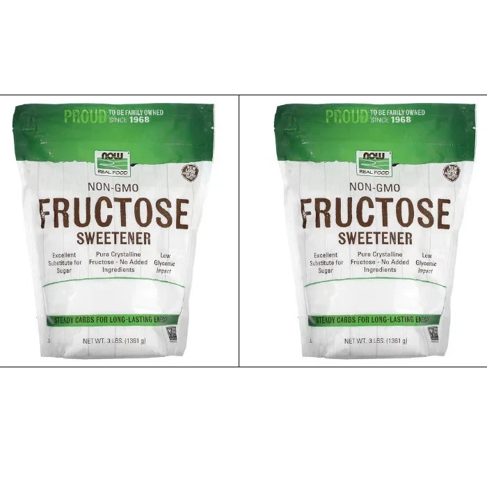 NOW Fructose Sweetener 3 lbs Pack of 2