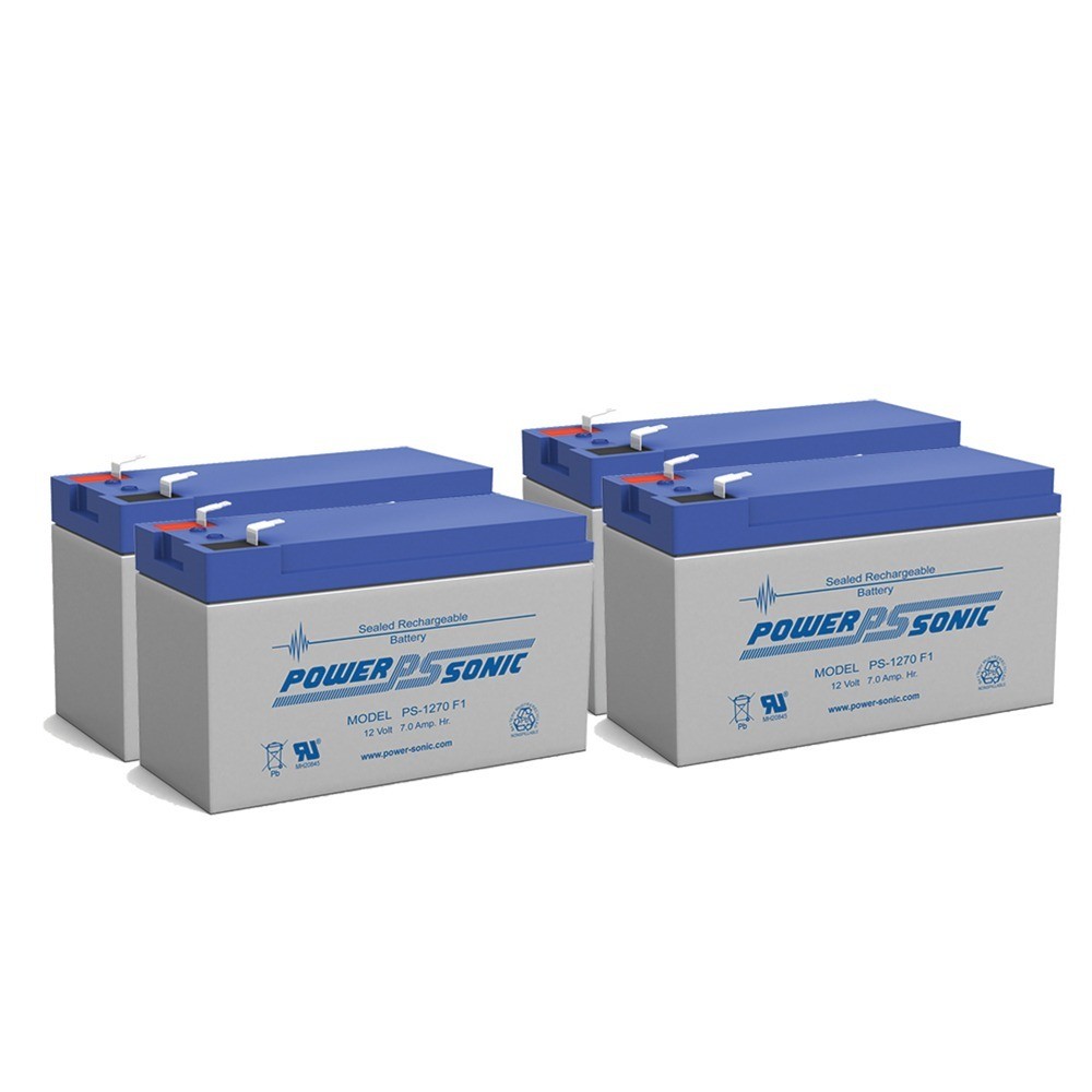 Power-Sonic 4 Pack - Powersonic PS1270F1 Replacement Rhino Battery