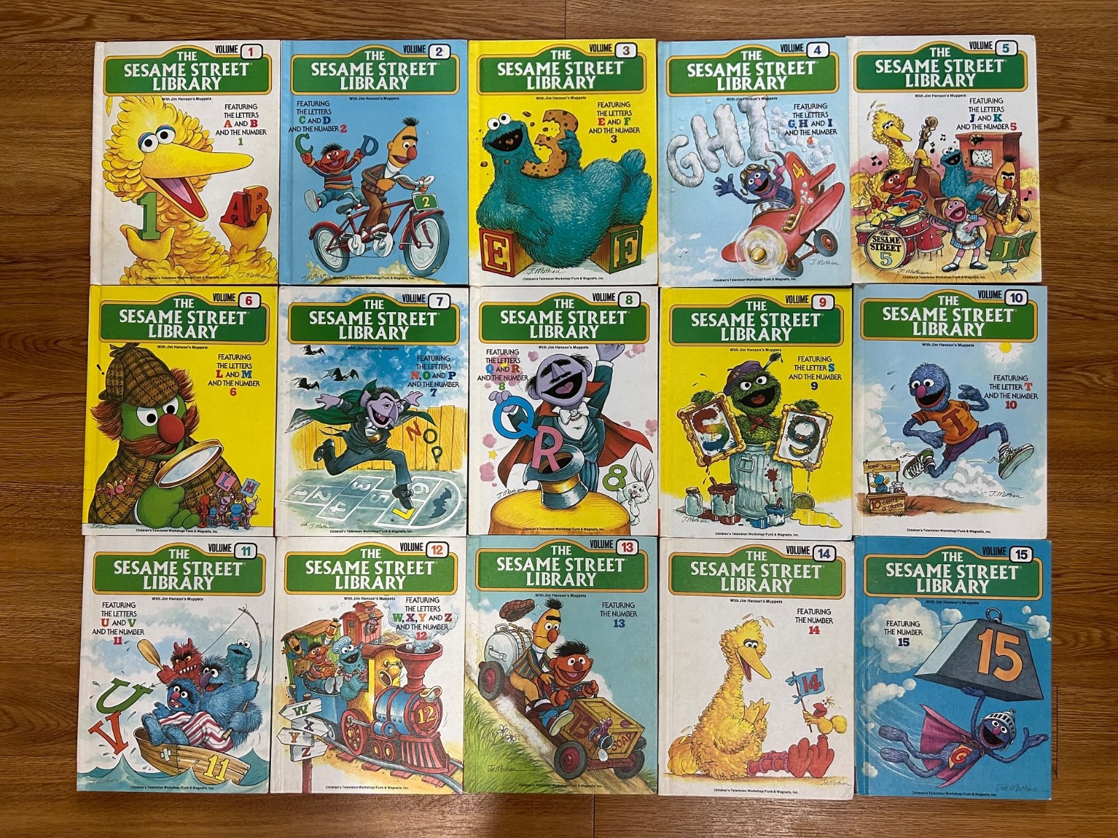 1970s Complete Set THE SESAME STREET LIBRARY Books 1-15 1970s Complete Set THE SESAME STREET LIBRARY Books 1-15