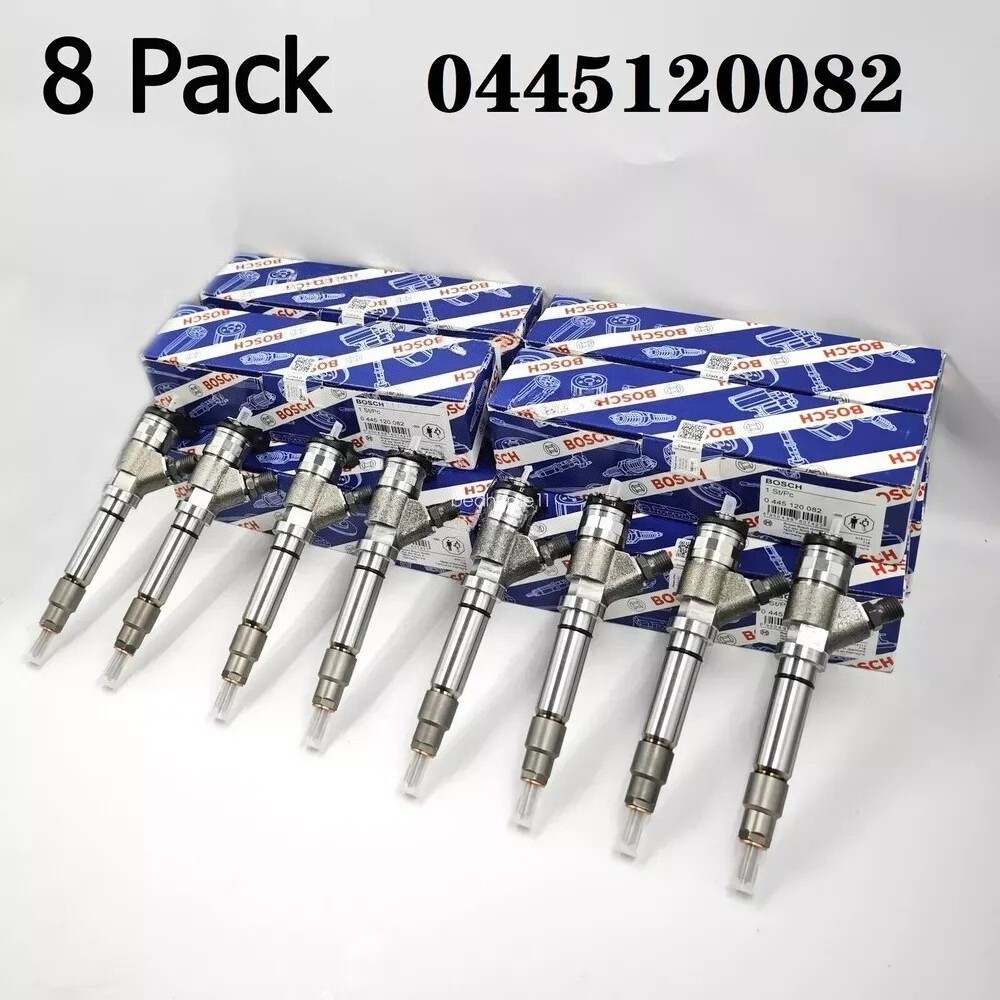 8x Bosch Diesel Fuel Injector For GMC LMM Duramax 07-10 6.6L 0445120082