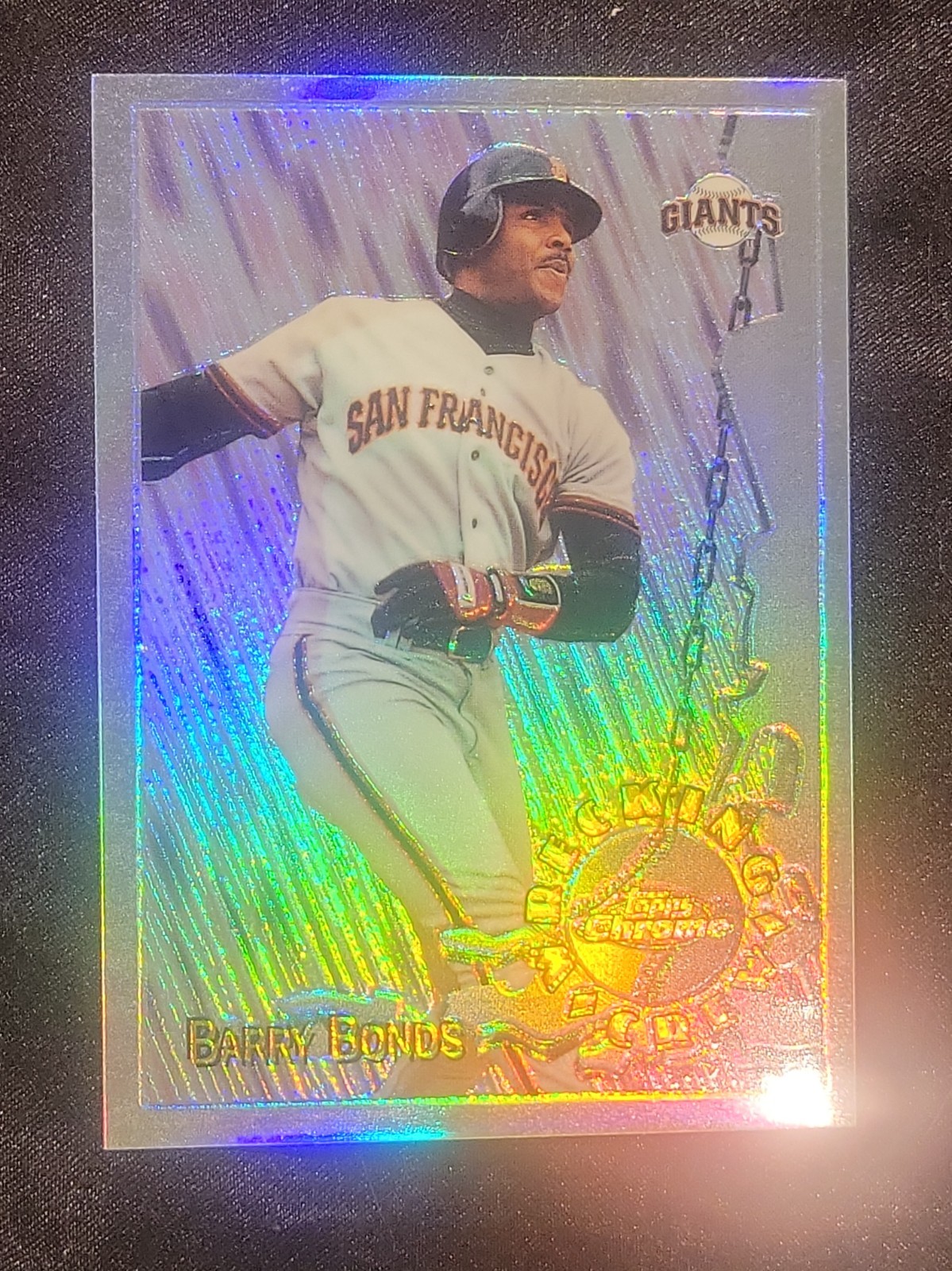 1996 Topps Chrome Barry Bonds Wrecking Crew Refractor #WC3 Raw San Francisco 