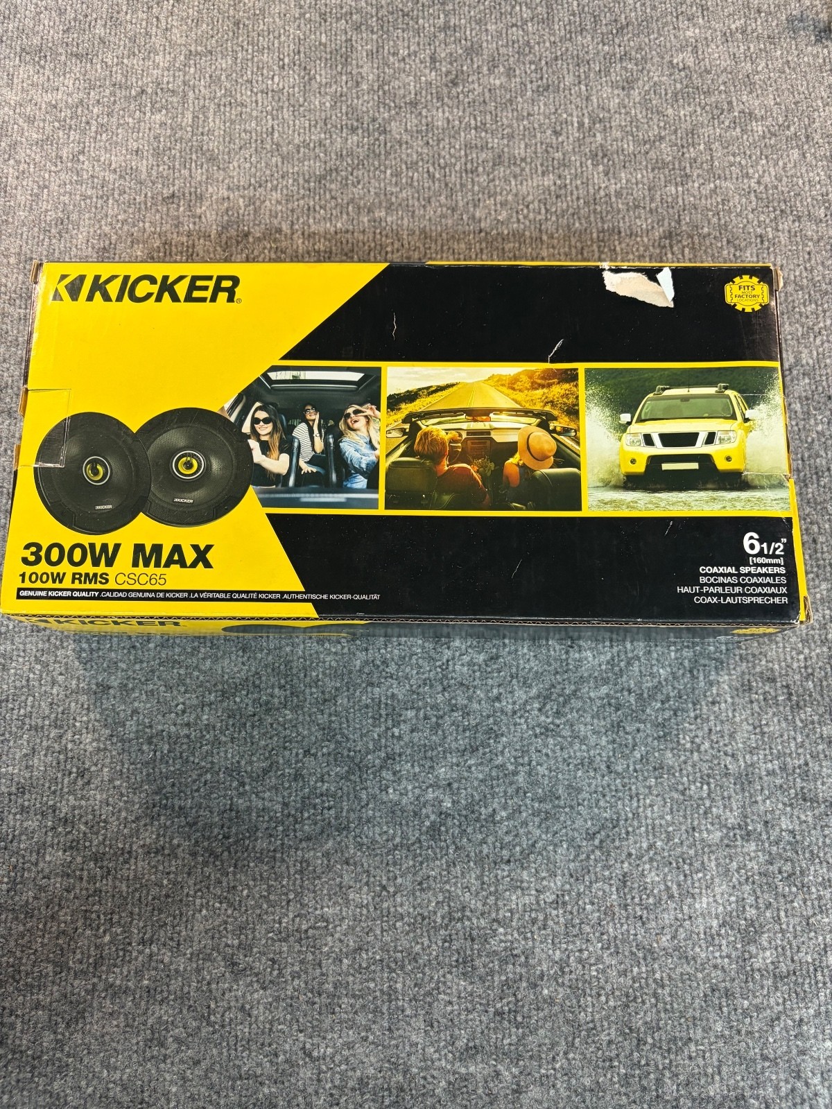 KICKER 46CSC674 6.75 inch Two-Way Speaker - Black {C7}