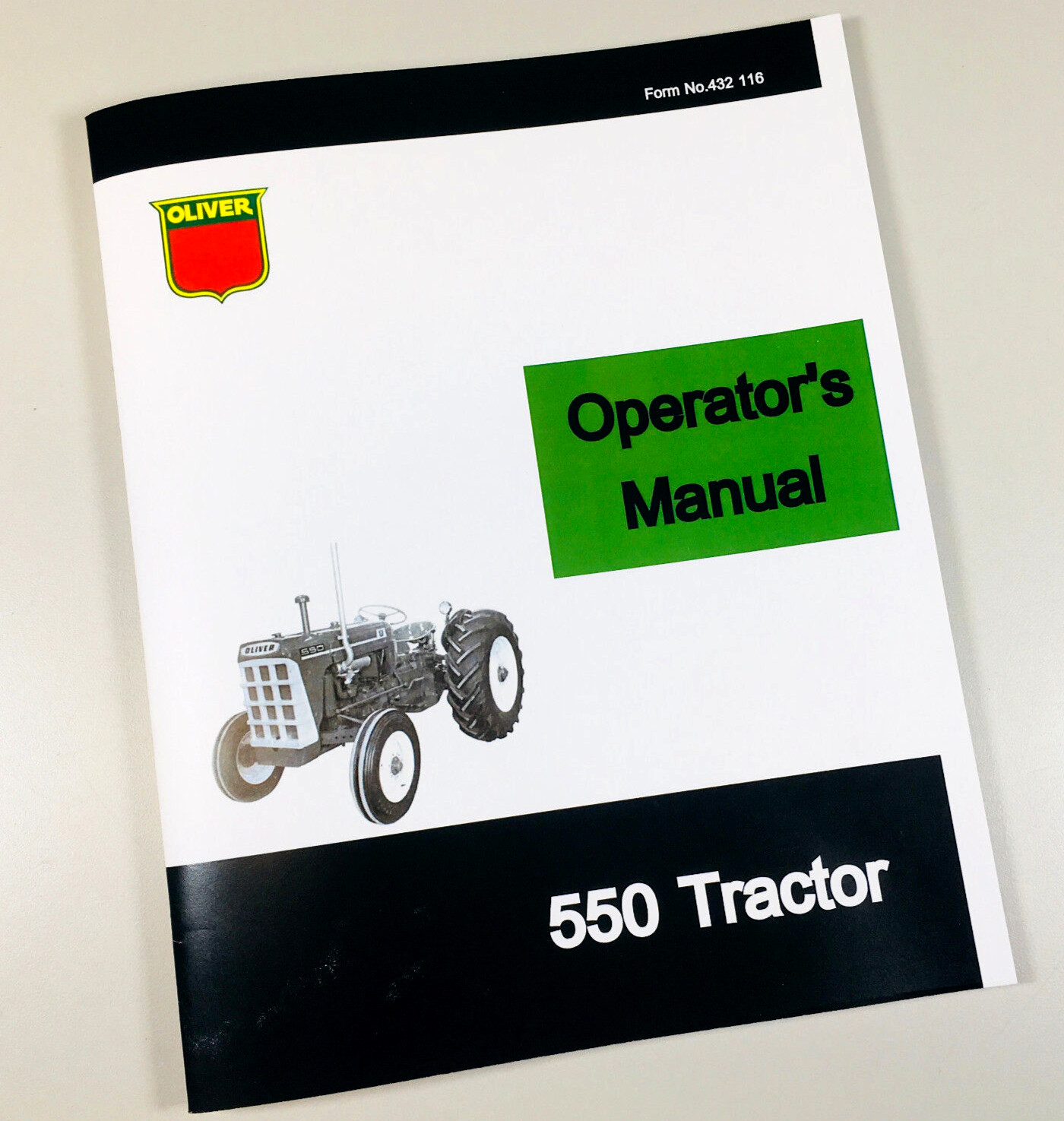 Oliver 550 Tractor Owners Operators Manual Maintenance