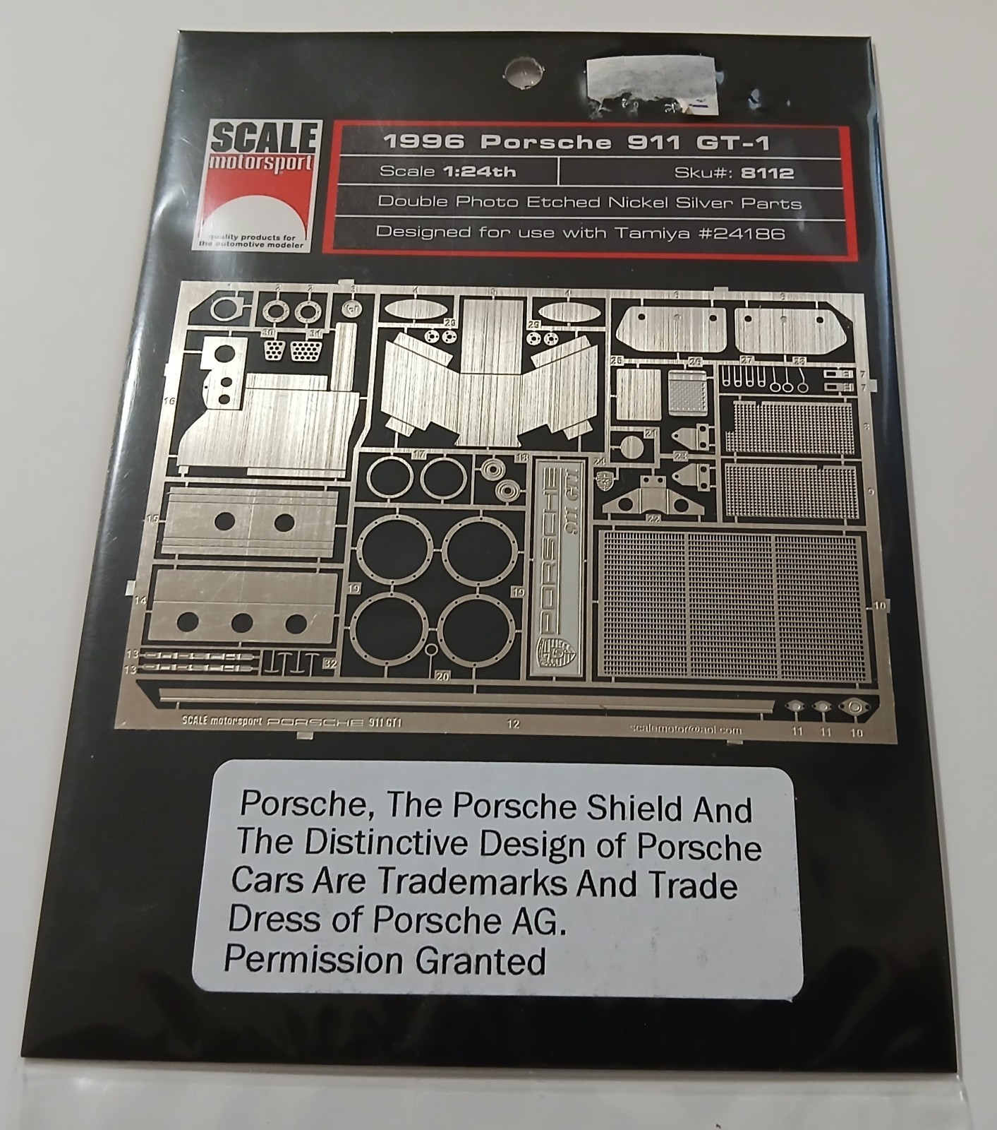 SCALE MOTORSPORTS 1/24 Porsche 911 GT-1 METAL PHOTO ETCH PARTS FOR TAMIYA