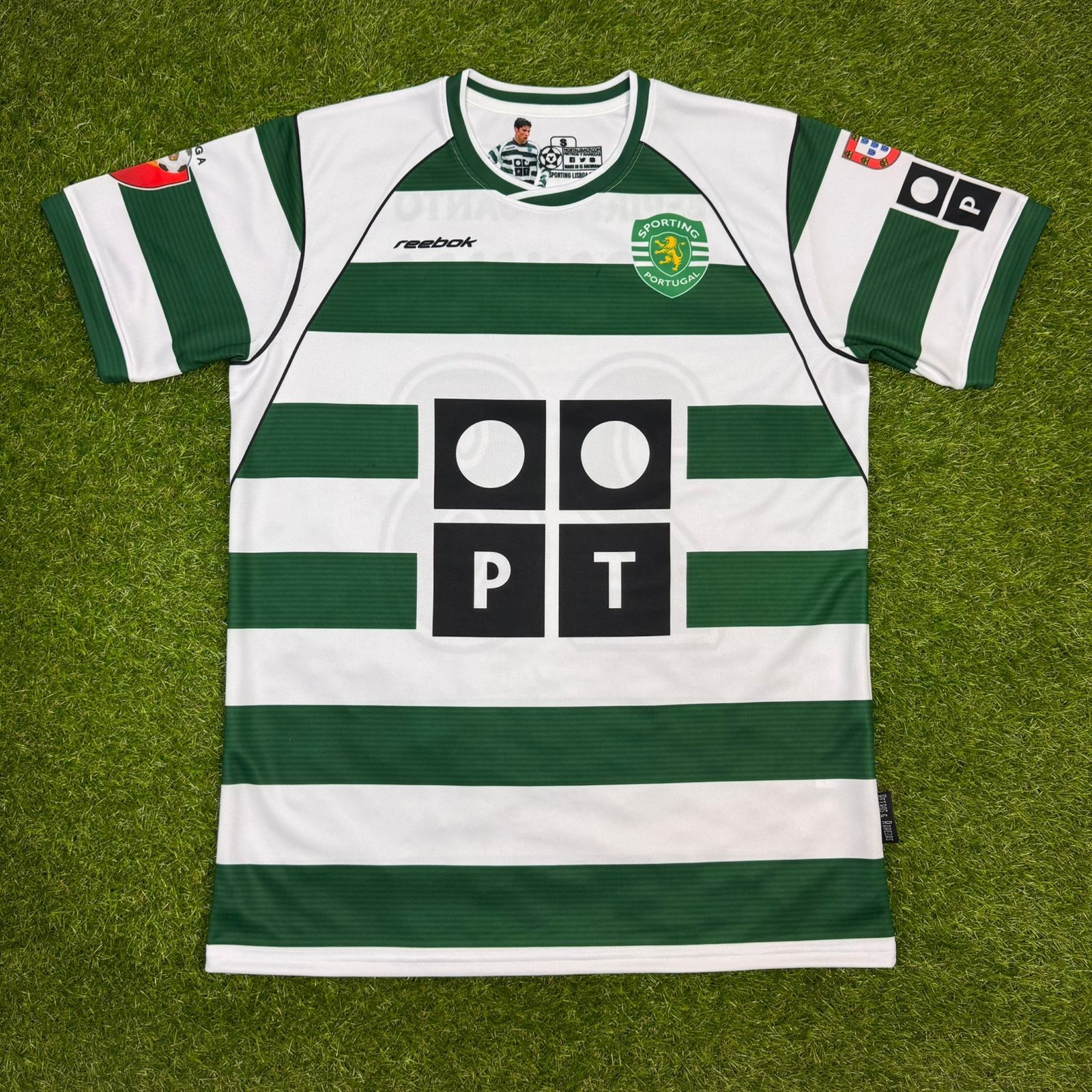 Sporting de Lisboa Retro Soccer Jersey, 2001, Cristiano Ronaldo (Tallaje Grande)