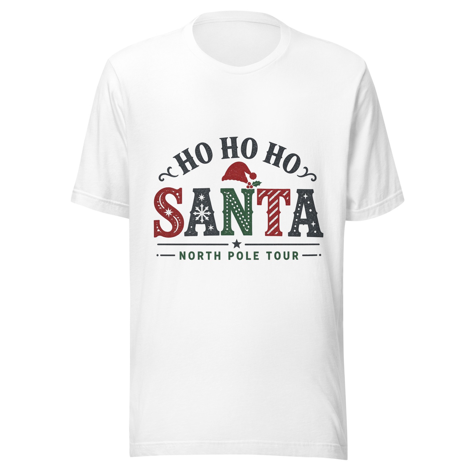 Retro Santa 90s T-Shirt — Vintage Bootleg HO HO HO Christmas Graphic