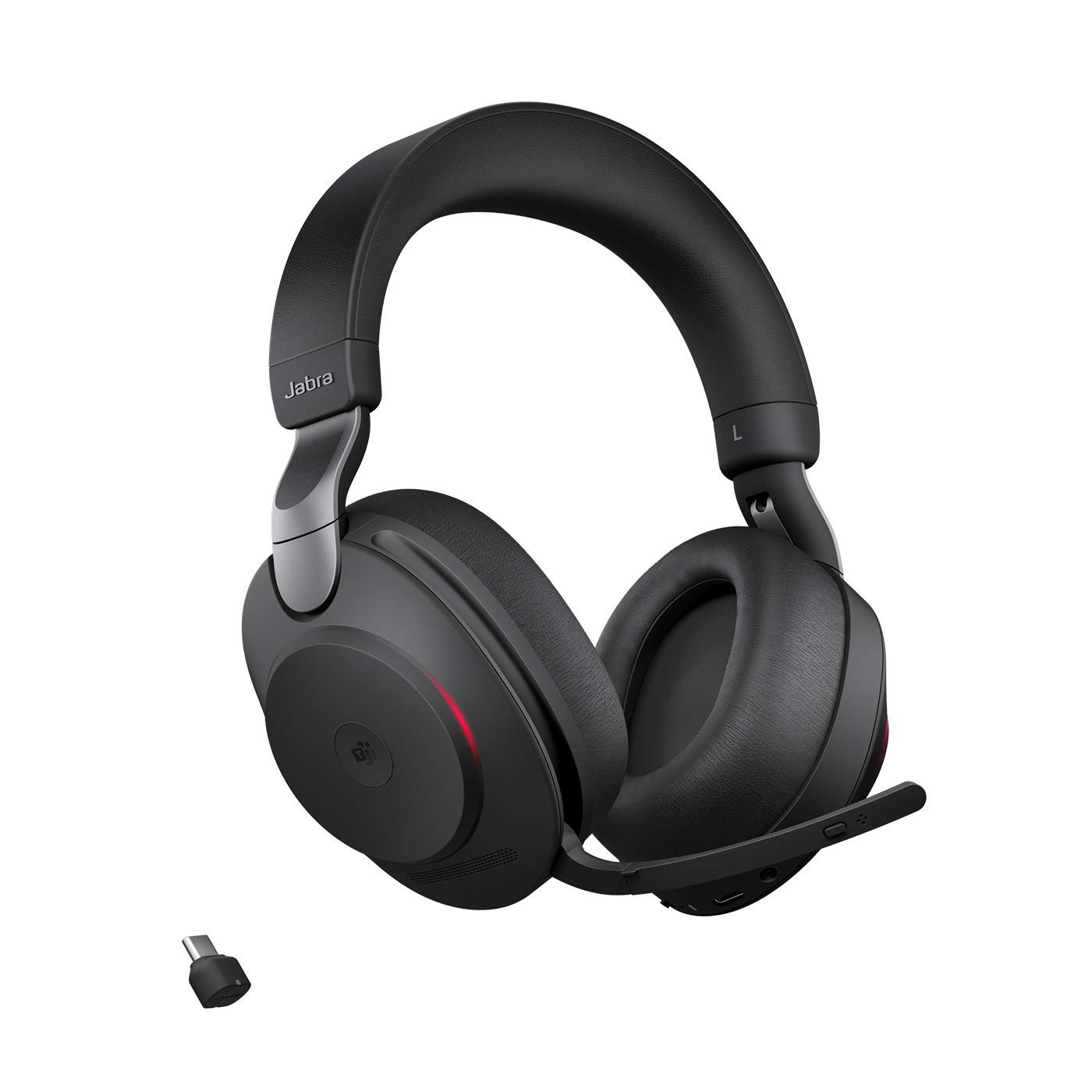 Jabra Evolve2 85 USB-C MS Teams Stereo Music Headphones Wireless ANC - Black Jabra Evolve2 85 USB-C MS Teams Stereo Music Headphones Wireless ANC - Black