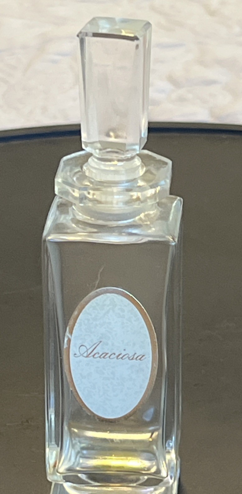 Antique Caron Les Pois de Senteur Perfume BACARAT Bottle Empty 1920s Used 5”