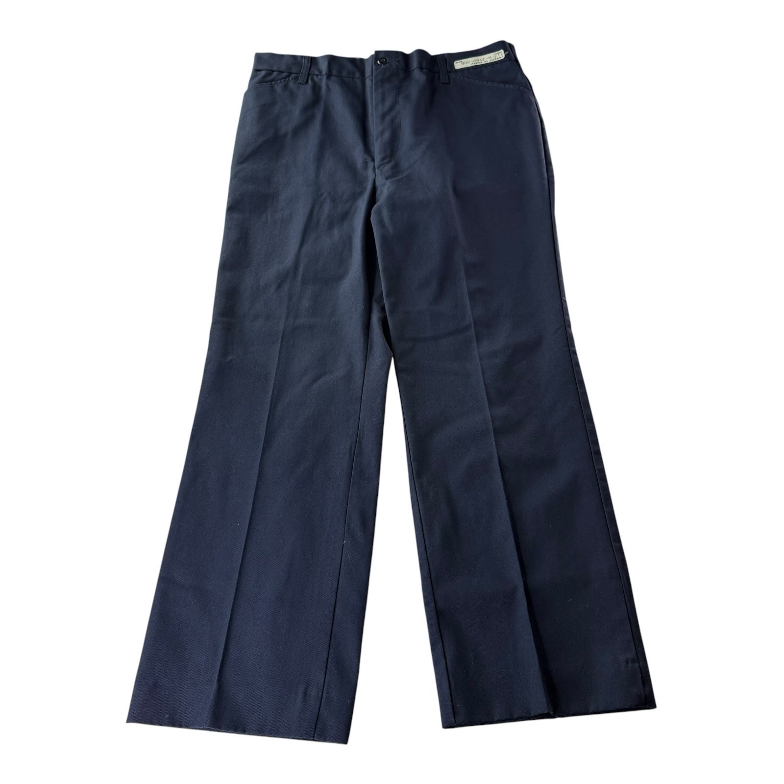 WearGuard Men’s Navy Blue Work Pants Size 36 USA Made Uniform Trousers