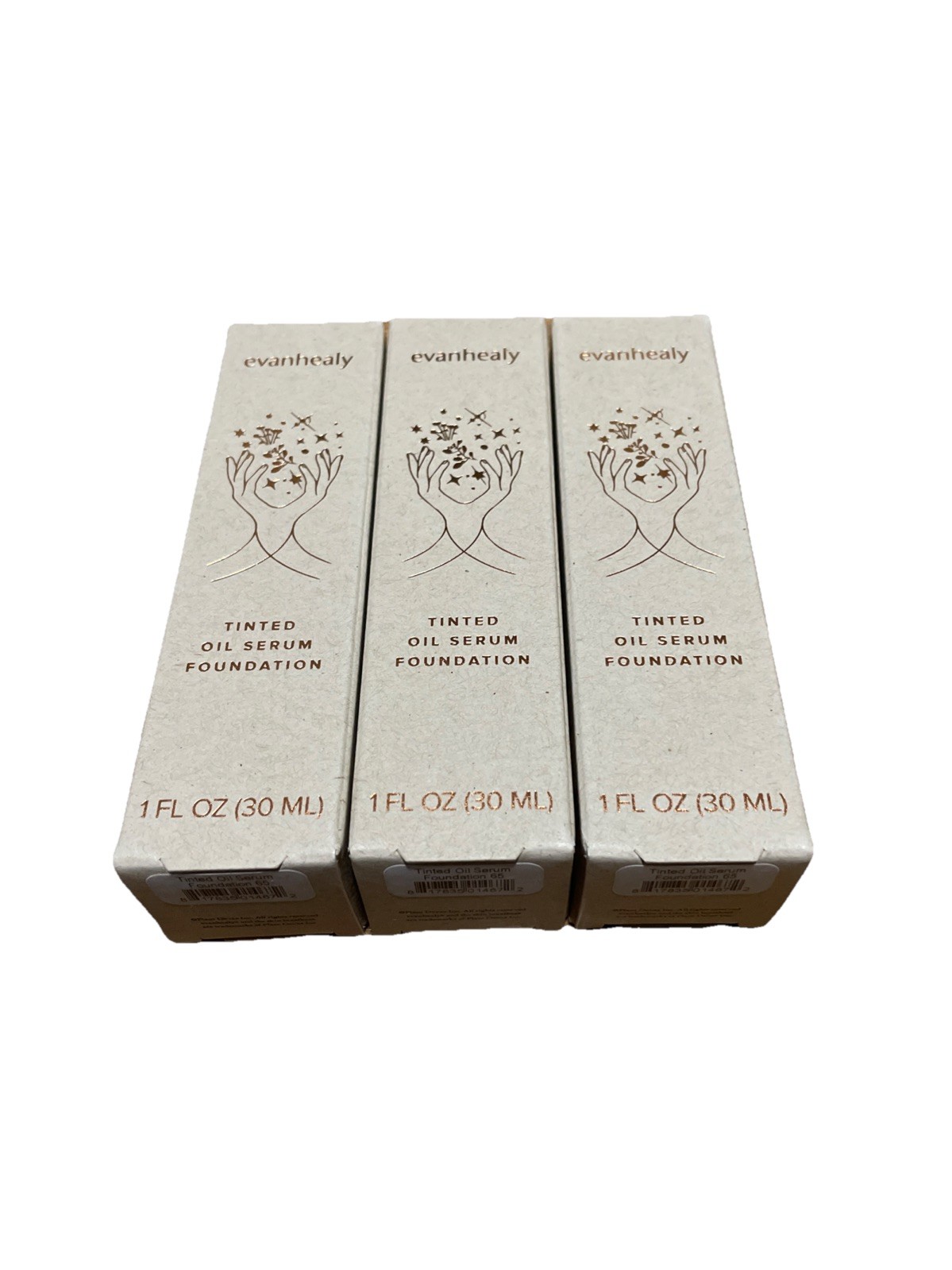 evanhealy Tinted Oil Serum Foundation Shade 65 Make Up LOT OF 3 NIB evanhealy Tinted Oil Serum Foundation Shade 65 Make Up LOT OF 3 NIB