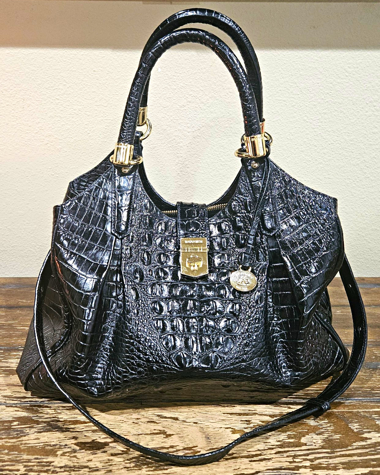 BRAHMIN ELISA HOBO BLACK MELBOURNE