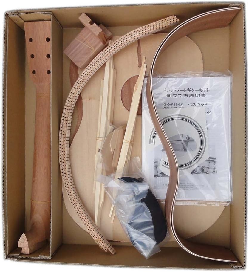 HOSCO GR-KIT-D2 Dreadnought Acoustic Guitar Kit Mahogany Back & Sides DIY New