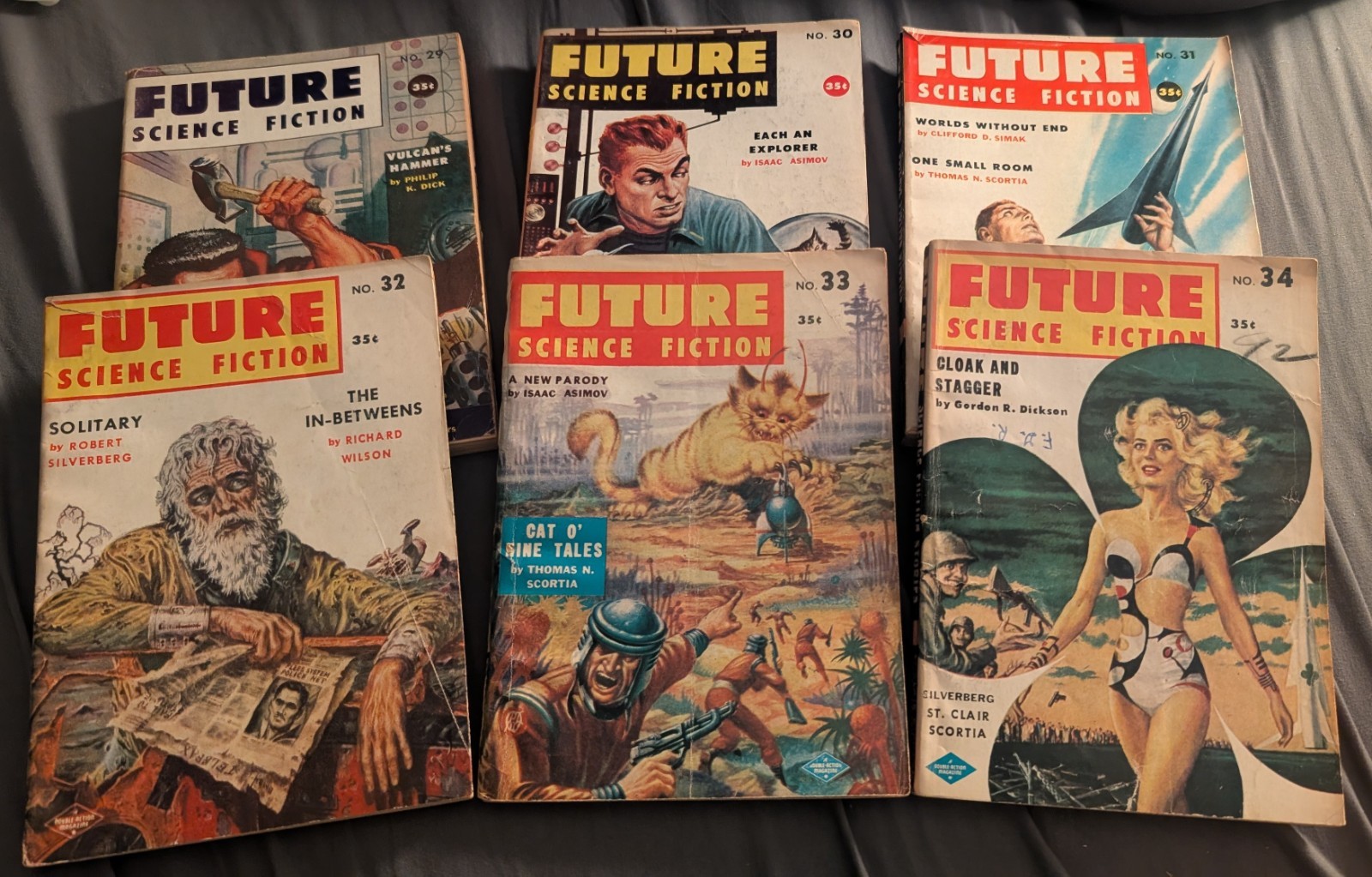 Vintage SciFi: Amazing, Fantastic, If, Asimov, Future, Imagination