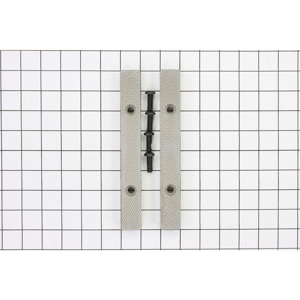 WILTON 2908100 SerratedJawInsrtSet,Steel,Incl.4Screw,PR 33KM01