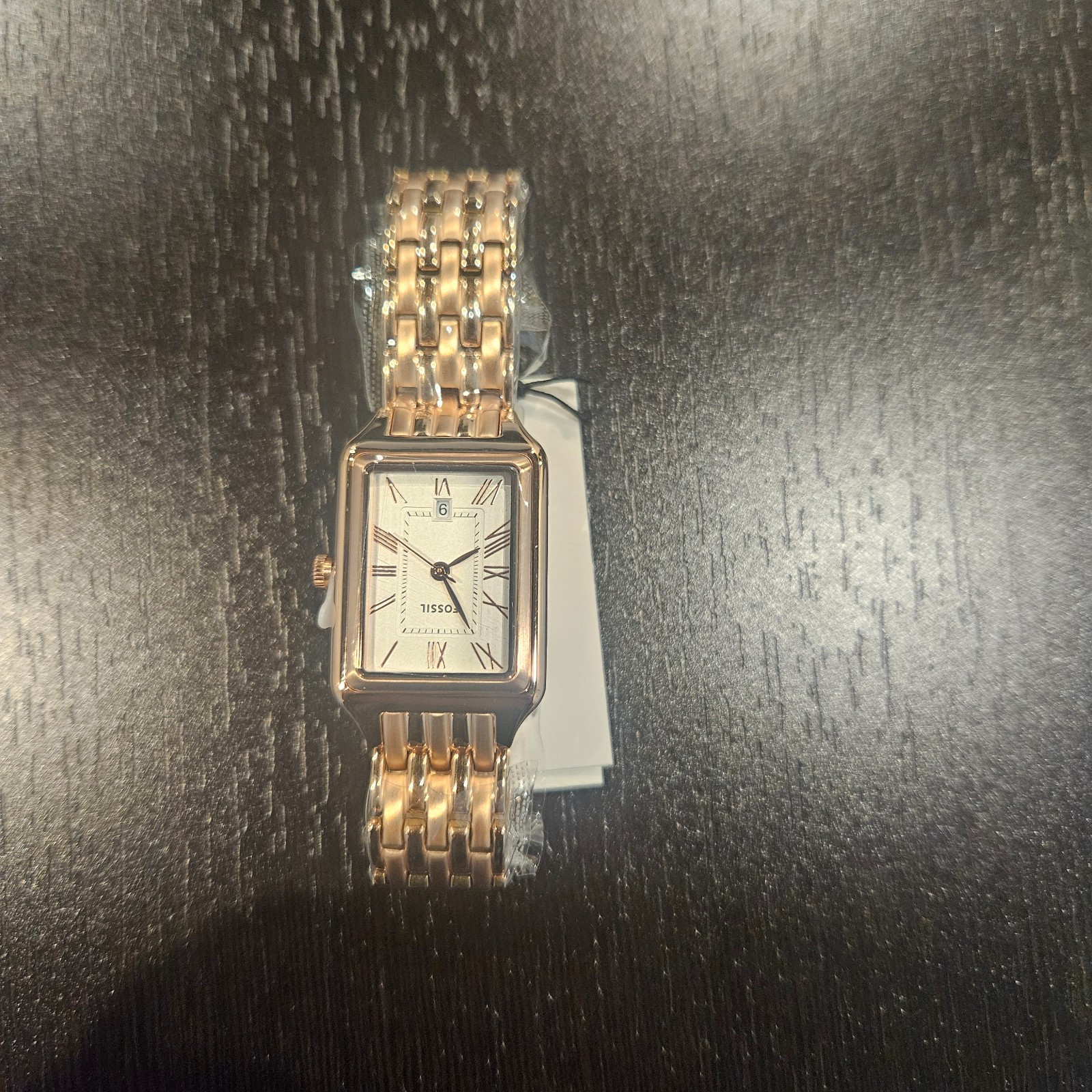 Fossil - Women's Raquel Quartz Watch, Stainless Steel, Rose Gold/White Fossil - Women's Raquel Quartz Watch, Stainless Steel, Rose Gold/White