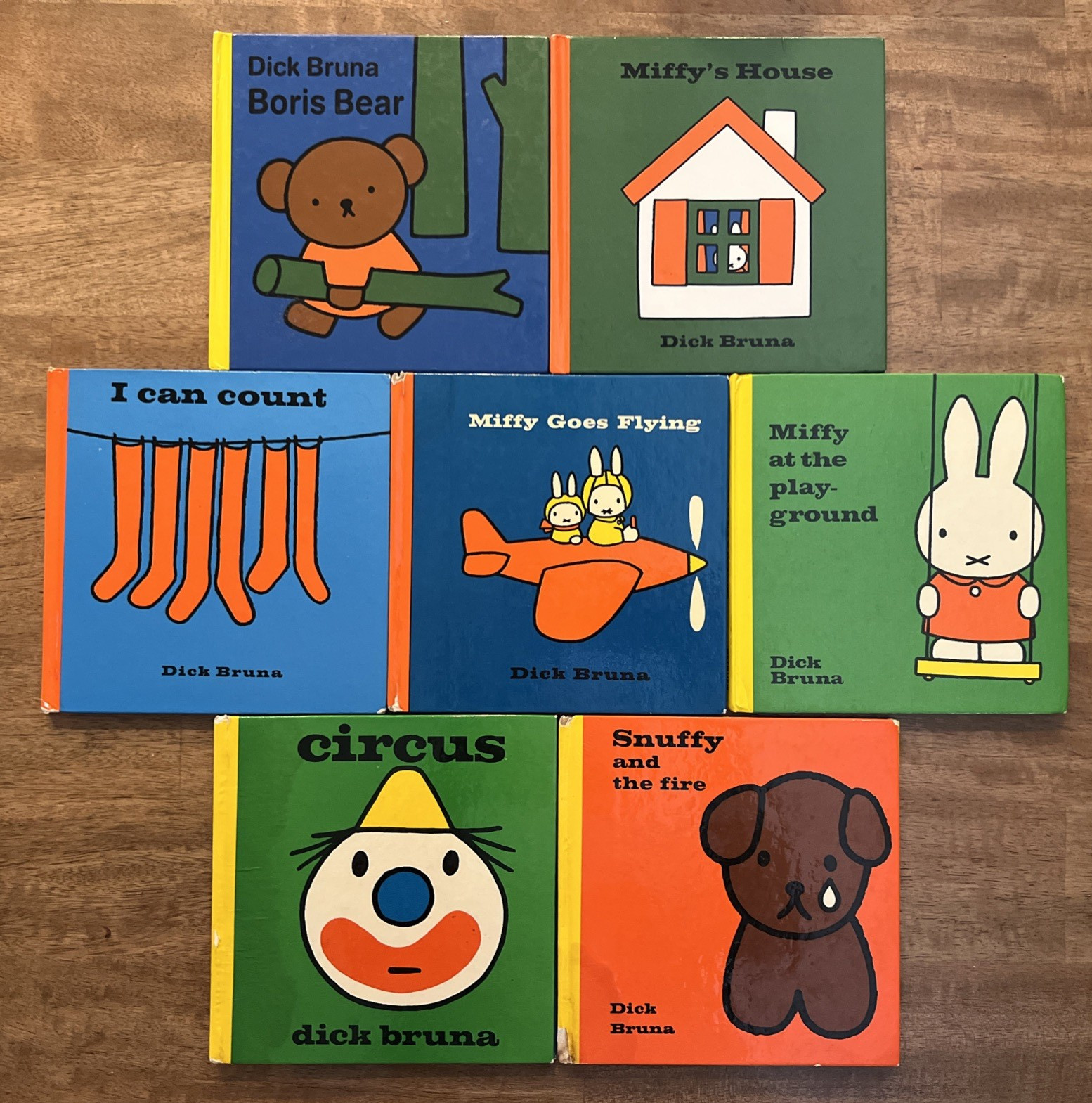 Lot of 7 Vintage Mostly 70s Dick Bruna Hardcover Children's Books: Miffy, Snuffy Lot of 7 Vintage Mostly 70s Dick Bruna Hardcover Children's Books: Miffy, Snuffy