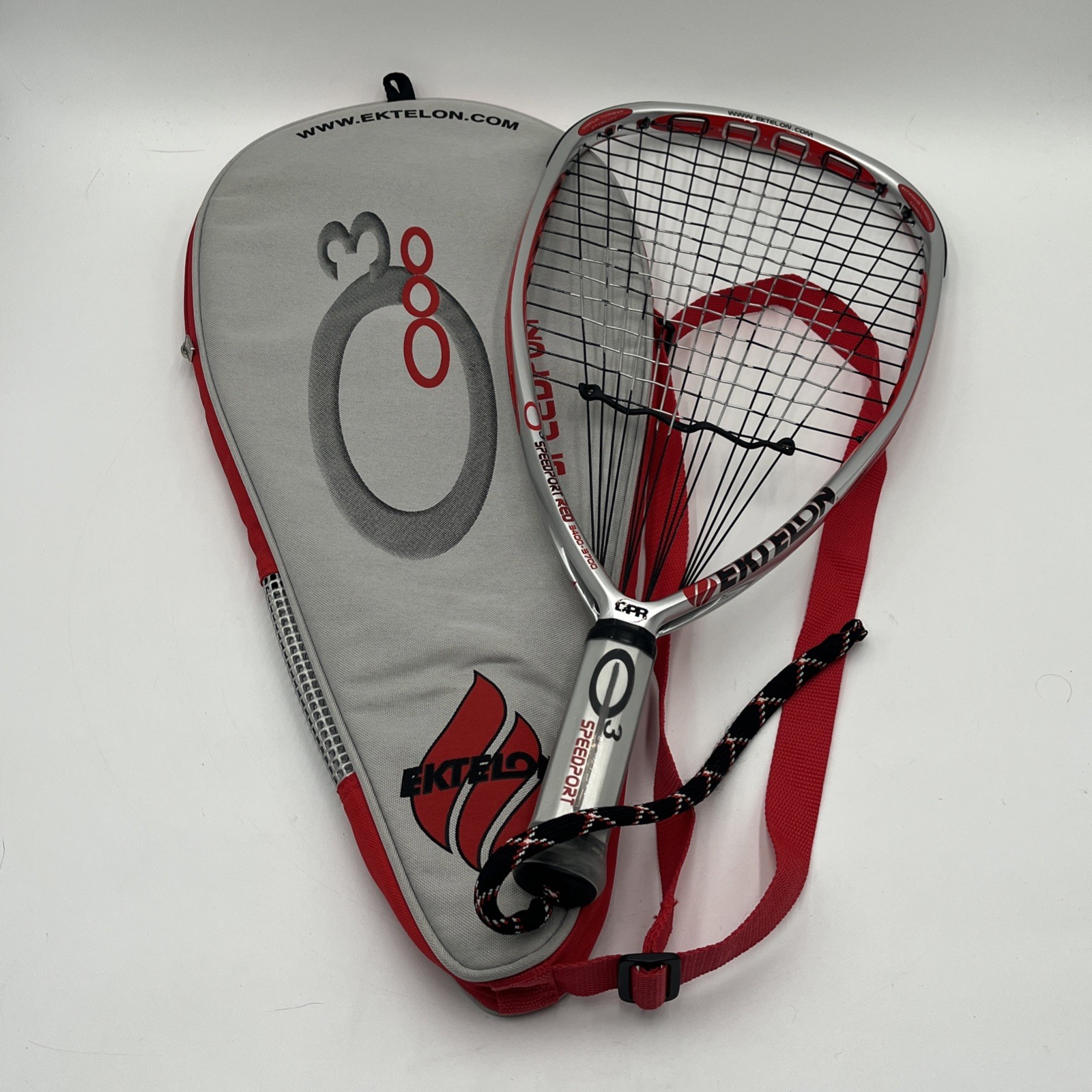 Ektelon O3 Red Speedport Racquetball Racquet W/ Case DPR Power 3400-3700 Ektelon O3 Red Speedport Racquetball Racquet W/ Case DPR Power 3400-3700